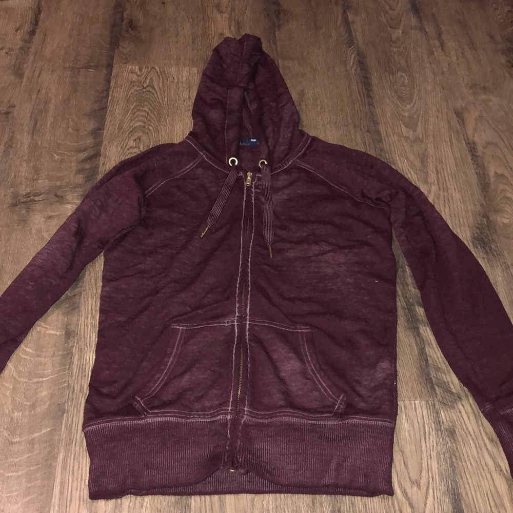 Burnout zip jacket